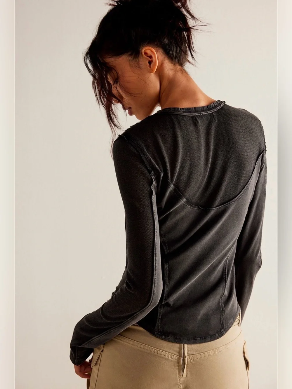 Free people we the free the moment most long sleeve tee